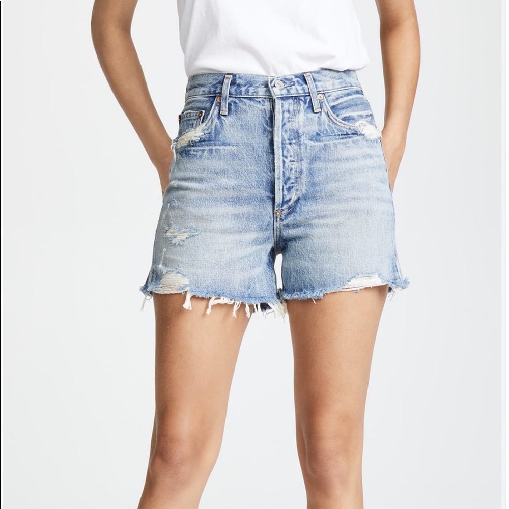 ISO AGOLDE DEE ultra high rise shorts